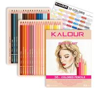 KALOUR PDAS 36 Skin Tones Colored Pencils Portrait Set Oil Based Pre-sharpened Drawing Pencils for Beginner Adult Artist Coloring Book Drawing Sketching Art Project, With Light Fast Ratings