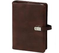 Kalpa Personal 6 Ring Planner Chestnut Brown with Free 2025 2026 Agenda Refills