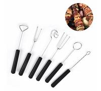 Kalsfisuia Dipping Fork Set Chocolate Dipping Tool Stainless Steel Fondue Forks Cheese Fondue Forks DIY Baking Supplies for Handmade Chocolates Fondue Cheese 6 Pcs