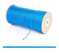 Kalsi Cords 1.5mm Thin Round Polypropylene Braided Rope Cut Length, Strong & Durable Poly Cord String for Haberdashery, Arts & Crafts, Pulley, DIY Projects (Royal Blue, 5 Metres Cut Length)