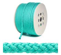 Kalsi Cords 10mm Round Polypropylene Braided Rope Cut Length, Extra Strong & Durable Poly Cord Rope for Outdoors, Tie Downs, DIY Projects and General Use (Emerald Green, 5 Metres Cut Length)