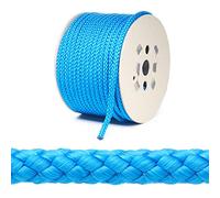 Kalsi Cords 10mm Round Polypropylene Braided Rope Cut Length, Extra Strong & Durable Poly Cord Rope for Outdoors, Tie Downs, DIY Projects and General Use (Royal Blue, 5 Metres Cut Length)