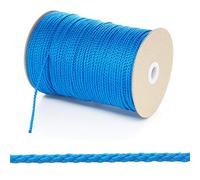 Kalsi Cords 3mm Thin Round Polypropylene Braided Rope Cut Length, Strong & Durable Poly Cord String for Haberdashery, Arts & Crafts, Pulley, DIY Projects (Royal Blue, 20 Metres Cut Length)