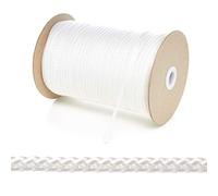 Kalsi Cords 4mm Thin Round Polypropylene Braided Rope, Strong & Durable Poly Cord Rope for Outdoors, Tie Downs, DIY Projects and General Use (Natural White, 10 Metres Cut Length)