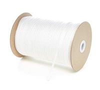 Kalsi Cords 4mm Thin Round Polypropylene Braided Rope, Strong & Durable Poly Cord Rope for Outdoors, Tie Downs, DIY Projects and General Use (Natural White, 100 Metres On A Roll)