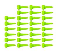 Kalttoy 30Pcs Unbreakables Plastic White Tees Mushroom Head Golf Tees for Backyard