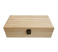 Kalttoy 32 Grids Wooden Essential Oil Storage Box Solid Wood Carrying for Case Holder Therapy Aromatherapy Bottle Organizer Jewelry Protector for Home Decor