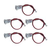 Kalttoy 5Pcs Type C Female 2Pin USB Connector Waterproof Female Connector Socket