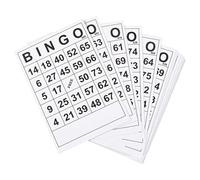 Kalttoy 60 Pcs Non-repetitive Bingos Game Cards Disposable Family Party Games Cards