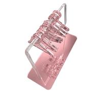 Kalttoy Acrylic Colorful Coat Hanger Shape Earring Display Stand with Mirrored Base