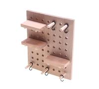 Kalttoy Artistic Miniature Wall Storage Board Wooden Peg Display For Creative Dollhouses Design Dollhouses Accessories Wooden Wall Panel