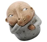 Kalttoy Boy Holding Nose Sculpture Resin Primitive Figurine Funny Bathroom Decorations