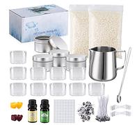 Kalttoy Candle Making Kit Wicks,Wax,Rich Scents,Dyes,Melting Pot,Candle Tins