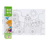 Kalttoy Childrens Drawing Roll Cartoon Theme For Kids' Artistic Talents Unleash Imagination Children's Coloring Paper Children's Drawing Paper Happy Birthday