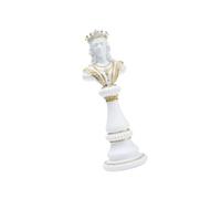 Kalttoy Classical Queen/King/Horse Chess Statue Decorative Resin Sculpture Black/White
