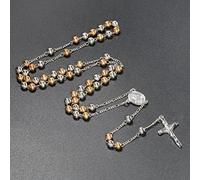 Kalttoy Crucifix Pendant Necklace Rosary Necklace For Men Women Children Roman Catholic Religious Prayer