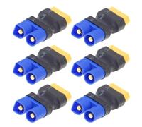 Kalttoy EC5 Adapter 6Pcs Set, Copper Construction Solder-Free Connector for Quadcopters Speed Controllers Electronic Devices Connectors Adapters