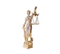 Kalttoy Fairness Goddess Miniature Resins Lady Justice Figurine Ornament for Attorneys