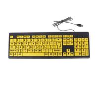 Kalttoy Full Size Old Man Style English Version With Large Yellow Letters Keyboard