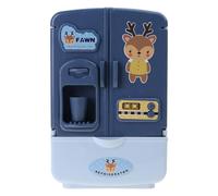 Kalttoy Girls First Fridge Refrigerator Pretend-Play Kid Role-Playing Kitchen Realistic Vintage Side-by-Side Freezer Kitchen Toy