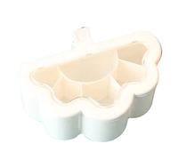 Kalttoy Kitchen Spice Jar with Clear Lid and Handle 6 Grids 6 Spoons Set Seasoning Box