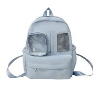 Kalttoy Lovely Backpack For School Anime Cosplay Clear Pin Display Daypack For Girl Aesthetic Itabag With Insert Pin Display Backpacks With Inserts