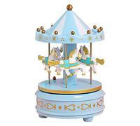 Kalttoy Merry-Go-Round Music Box with LED Light Musical Carousel Horse Toy Birthday Gift
