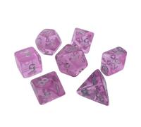 Kalttoy Mini Polyhedral Dices Clear Acrylic Dices Tiny Role Playing Table Game Dices