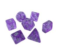 Kalttoy Mini Polyhedral Dices Clear Acrylic Dices Tiny Role Playing Table Game Dices