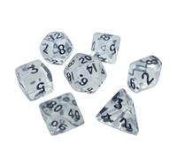 Kalttoy Mini Polyhedral Dices Clear Acrylic Dices Tiny Role Playing Table Game Dices