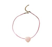 Kalttoy Natural Stone Heart Pendant Necklace Handmade Neck Jewelry Unique Pendant Choker Natural Stone For Women Girls