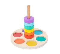 Kalttoy Plugging Rings For Kids Color Matching Rainbow Stacking Block Interactive Toddler Education Learning Gift Building Set For Girls Kids