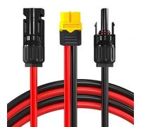 Kalttoy Portable 12AWG Solar Connectors To XT60 Adapter Cable For Connection To Car And Power Stations