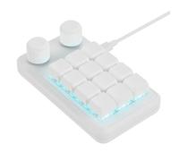 Kalttoy Programmable 12 Key Mechanical Gaming Keyboards With Two Knobs And RGBs Lighting Type C Cable