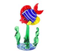 Kalttoy Realistic Fish Water Grass Plant Glass Statue Ornament Figurines Aquarium Decor