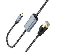 Kalttoy Type C To Rj45 Ethernet Conversion Cord 1000Mbps USB C to Ethernet Cable