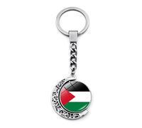Kalttoy Various PSE Flag Keyrings Stylish Pendant Keychain Unique Ethnic Rings Ornament Accessory For Men Women Glass Alloy Chains