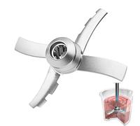 Kaluly Replacement Paddle for Ninja Creami NC300UK, NC300UKCP, NC301, NC299AMZ Series Ice Cream Makers - Stainless Steel, 4-Blade Design, Dishwasher Safe, Non-Stick, Manual Operation, Silver