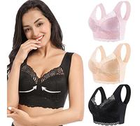 KALUO Lymphatic Detoxification and Shaping and Powerful Lifting Bra, Wireless Lace Bra for Women, Lymph Drainage Bra