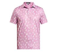 Kaluza Men's Golf Polo Shirt - Premium Performance Golf Top, Quick Dry, Jacquard Fabric, Moisture Wicking, Lightweight Stretch Fit