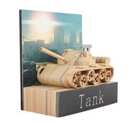 KALWEL 3D Calendar - Tank, Timepiece Calendar 2025 Tear Away Calendar, Panoramic Hand-Torn Paper Carving 3D Art Calendar Creative Desktop Ornaments, (Tank)
