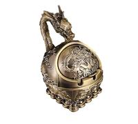 KALWEL,Ash Tray,Ashtrays For Smokers Indoor,Smokeless Ashtray,Home Ashtrays,Ashtray With Lid,Zodiac Ashtray, Antique Bronze Windproof Ashtray For Home, Office, Coffee Shop, Restaurant, Hotel