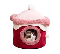 KALWEL,Cat Beds,Cat Sleeping Bag,Cat Tent,Cat Beds for Indoor Cats Clearance,Cat Bed, Sweet Cat Nest, Fall and Winter Ice Cream Thickened Cat Room Kennel, Warm Closed Cute Princess Pet Kennel