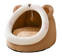 KALWEL,Cat Houses,Cat Tent,Cat Beds for Indoor Cats,Cat Condo,Small Cat Bed,Cute Cat Kennel, Fall and Winter Warm Cat Semi-Enclosed Small Dog Kennel, Removable Cat Cat Pet House