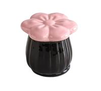 KALWEL,Floss Pick Holder,Toothpick Dispenser,Flower Ceramic Toothpick Box, High Appearance Level, Cute And Fun Home Coffee Table, Dental Floss, Cotton Swab Storage Jar Decoration