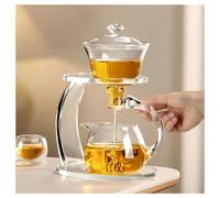KALWEL Magnetic Glass Teapot Semi-Automatic Heat Resistant Teapot Perfect for Loose Tea, Flower Tea and Holiday Gifts