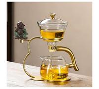 KALWEL,Semi Automatic Tea Set,Magic Teapot,Household Glass Magnetic Tea Kettle, Glass Automatic Tea Set, Lazy Tea Brewer