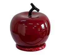 KALWEL,Toothpick Dispenser,Floss Pick Holder,Apple Toothpick Holder, Ceramic Light Luxury High-End Dental Floss Storage Box, Decorative Gift