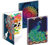 Kalysky 3 Pack Adult Colouring Books, Mindfulness Colouring Books for Adults, Themes Animal Flowers and Other Designs for Relaxing