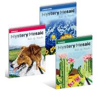 Kalysky 3Pack Mystery Mosaics Colour By Number,Colouring Book for Adults